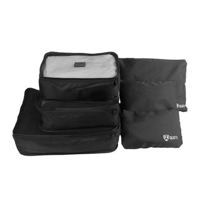 Kit Organizador De Mala Para Viagem Preto 6 Peças Quati Travel Qko 06