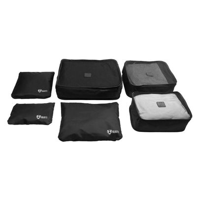 Kit Organizador De Mala Para Viagem Preto 6 Peças Quati Travel Qko 06