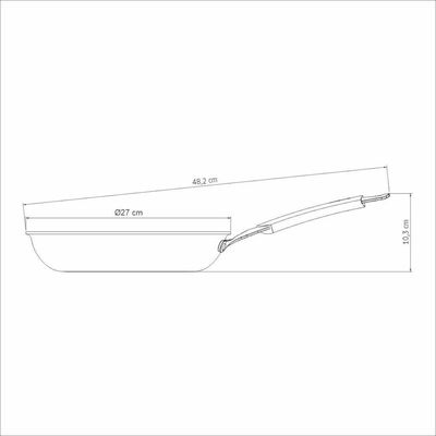 Frigideira Tramontina Romagna Aço Inox Cerâmico Black Stone 25 Cm 1,95 L