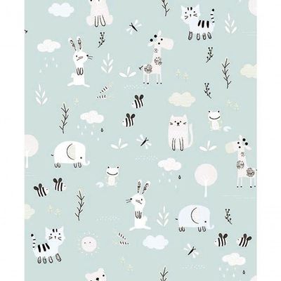 Papel De Parede Pure Kids Teens Animals Kt68459 Tam. 4m² Papel De Parede Pure Kids & Teens Animals Kt68459
