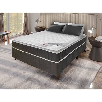Base para Cama Box Casal New Tecnopedic 138x188 Castor Cinza