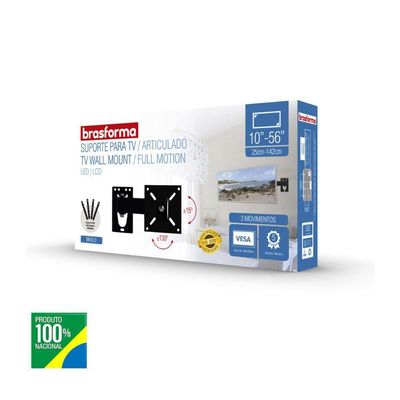 Suporte Para Tv Articulado 10 A 56" Bra3.0 - Brasforma
