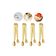 Pegador Dourado Frio Gelo Açucar Mini Pinça Inox Buffet 4un