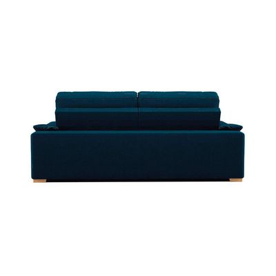 Sofá 3 Lugares Retrátil e Reclinável Lupin Linho Azul Marinho 180 cm