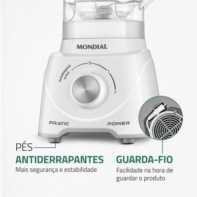 Liquidificador Mondial Branco 220V L-97-W