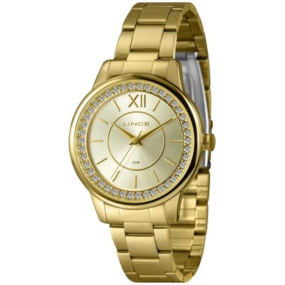 Relógio Lince Feminino Ref: Lrgj158l40 C3kx Casual Dourado