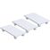 Kit 03 Suportes Para Cpu Com Rodízios Cyber L03 Branco - Lyam Decor