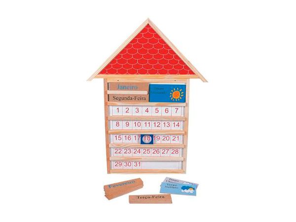 Brinquedos Educativos - Casinha Calendário 805 X 610 X 20mm