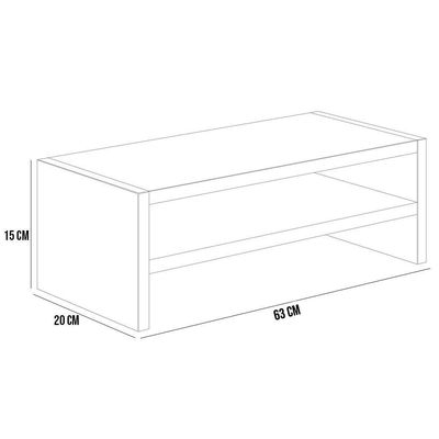 Suporte Para Monitor Stand Home Office Lap 63 Cm L03 Branco - Lyam