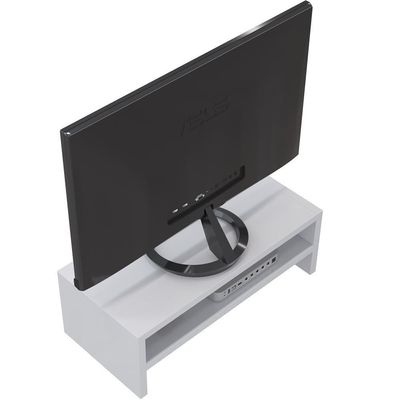 Suporte Para Monitor Stand Home Office Lap 63 Cm L03 Branco - Lyam