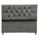 Cabeceira Para Cama Box Estofada King 195 Cm Suede Madri Cinza