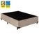 Cama Box Casal Suede Sereneprime Bege 138x188x40