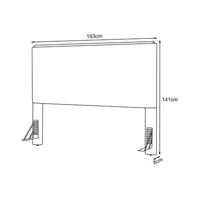 Cabeceira Cama Box King 1,93m Estofada Detalhe Em Madeira Java Veludo Marrom