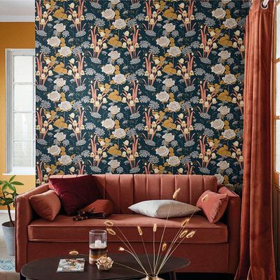 Papel De Parede Melody Fleur Art Nouveau 51197011 - Rolo 10m X 0,53m