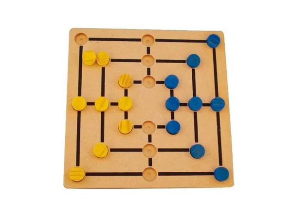 Brinquedos Educativos - Jogo Trilha em Madeira 18 Peças