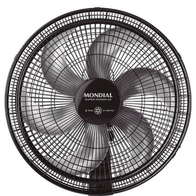 Ventilador Mondial Coluna Vsp-40c-nb 6p 40 Cm Preto Com Prata 127 V