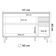 Balcão Gabinete Para Pia 120cm sem Tampo 3 Portas 2 Gavetas Michigan Branco - Lumil