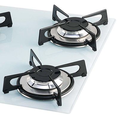 Cooktop A Gás 5 Bocas Mesa Vidro Fischer 1642 Branco Bivolt