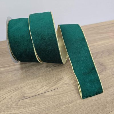 Fita Aramada Veludo Verde Comprimento 9.14m