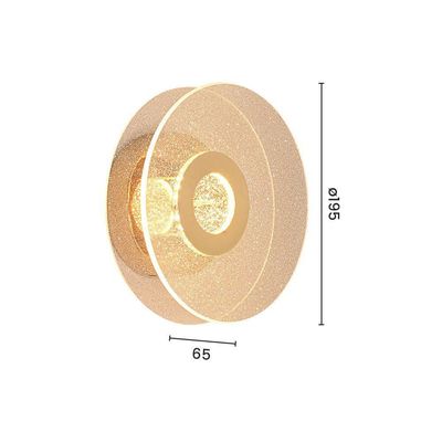 Arandela Sindora Qb05147 Led Dourada Bivolt