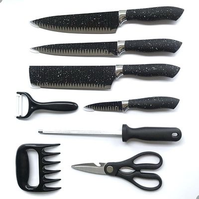 Conjunto De Facas Para Churrasco Lorben Inox Antiaderente 8 Peças