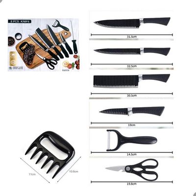 Conjunto De Facas Para Churrasco Lorben Inox Antiaderente 8 Peças