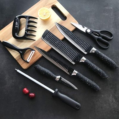 Conjunto De Facas Para Churrasco Lorben Inox Antiaderente 8 Peças