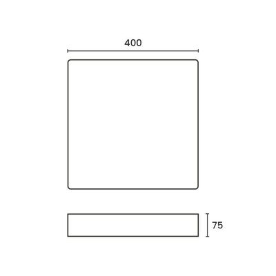Plafon Sindora Dcx00331 24w Led Bivolt Branco - Transparente 6000k Luz Branca