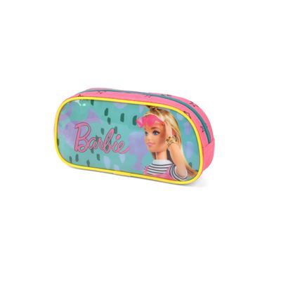 Estojo Escolar Infantil Simples Barbie Luxcel EI38194BB Pink Rosa