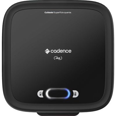 Sanduicheira Grill Cadence Click SAN400 com Botão Liga/Desliga Preto / 220V