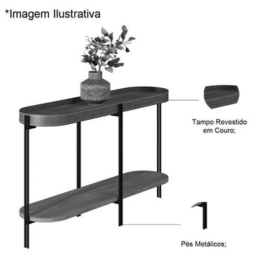 Aparador Para Sala Com Tampo Arredondado Mônica Nature