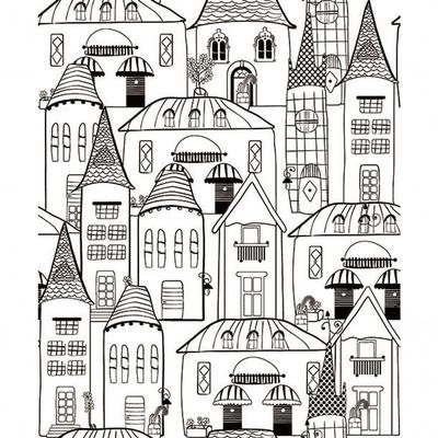Papel De Parede Pure Kids Teens Village Kt68441 Tam. 4m² Papel De Parede Pure Kids & Teens Village Kt68441
