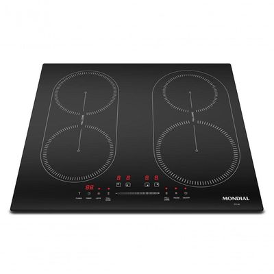 Cooktop Por Indução 4 Bocas Mondial Preto 7000W CTI-03 220V