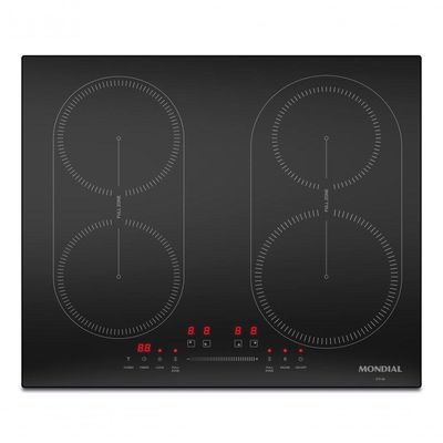 Cooktop Por Indução 4 Bocas Mondial Preto 7000W CTI-03 220V