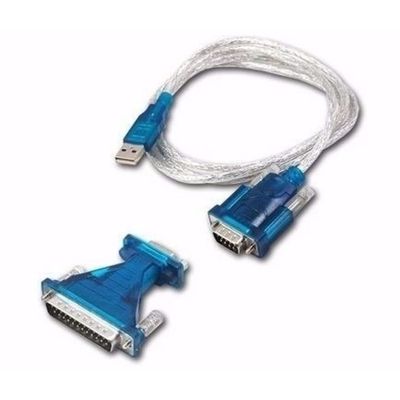 Kit Cabo Conversor Usb P/ Serial Rs232 Macho+ Adaptador Db9!