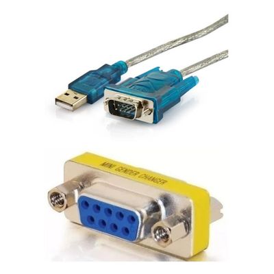 Cabo Adaptador Serial Rs232 Femea Db9 9 Pinos Usb Recovery