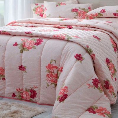 Jogo De Cama Casal Duplo 4 peças Perla 250x220cm 140 Fios Realce Premium