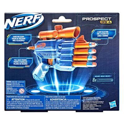 Lançador De Dardos Nerf PROSPECT QS4 Elite 2.0 - Hasbro