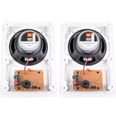 Arandela 6" Jbl 6w21rt 25w Rms Retangular Branca - Par - 2