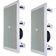Arandela 6" Jbl 6w21rt 25w Rms Retangular Branca - Par - 2