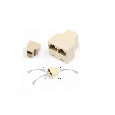 Duplicador Rj45 1 X 2 Saídas Só Funciona 1 De Cada Vez