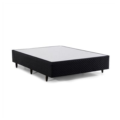 Base para Cama Box Casal Idea (28x138x188) Preta