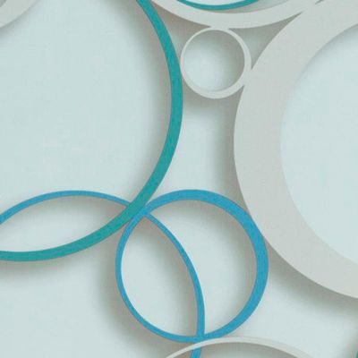 Papel de Parede DDD em 3D MAX 28303 Círculos - Rolo: 10m x 0,53m