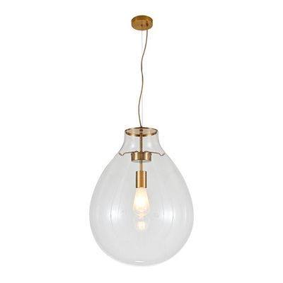 Lustre Pendente Sindora Dcd04131 G Bronze - Transparente E27 Bivolt