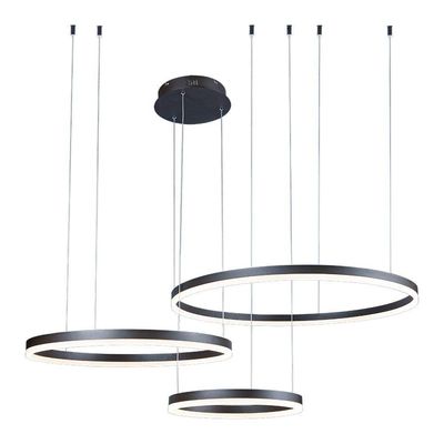 Lustre Pendente Sindora Qd05349 Preto Led Bivolt