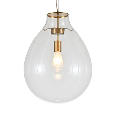 Lustre Pendente Sindora Dcd04131 G Bronze - Transparente E27 Bivolt
