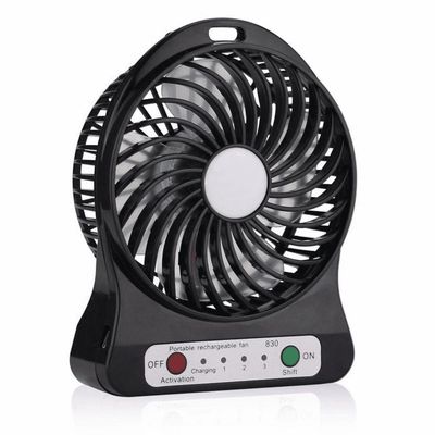 Mini Ventilador Portátil Bateria Recarregável 3 Velocidades Cores P C/Bateria Bivolt