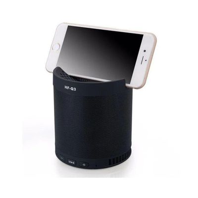 Caixa De Som Bluetooth Receptor Caixinha Wireless Mp3 Usb C/base Celular Preta