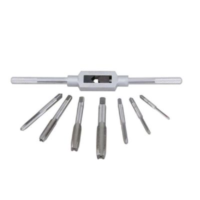 Jogo Tarracha Macho Cossinete Madeira Aluminio Pente Abre Kit Rosca Completo 8 Peças