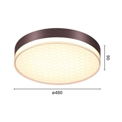 Plafon Sindora Dcx01190 Led Bivolt Marrom